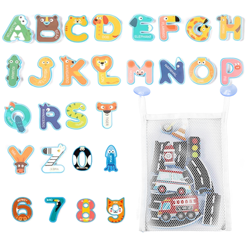 Bath Letter Number Foam - Juguetes de baño para bebé, divertido