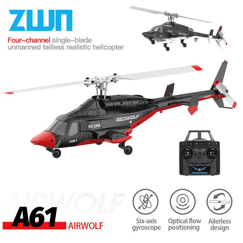 Kids Toys Helicopter - Helicóptero A61 RC 2,4G giroscopio de
