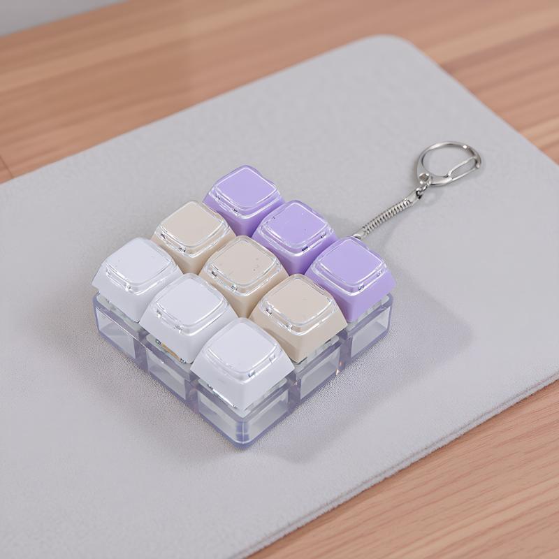 Kids Quirky Toys - Llavero de Teclado Mecánico de 9
