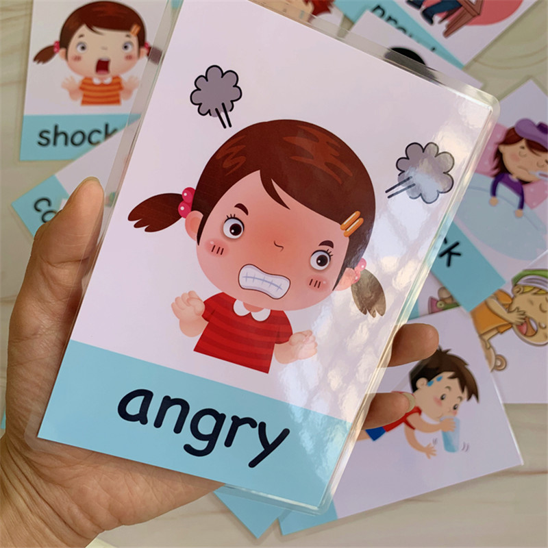 Educational Flash Card - Tarjetas de aprendizaje de inglés Montessori