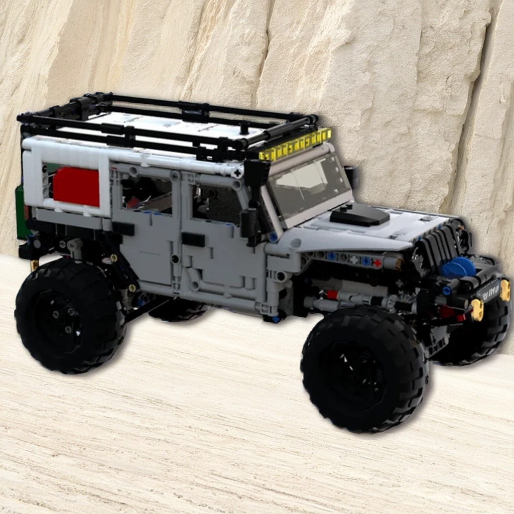 Kids Toys Jeep - 1260 Piezas MOC LXF Jeep Wrangler