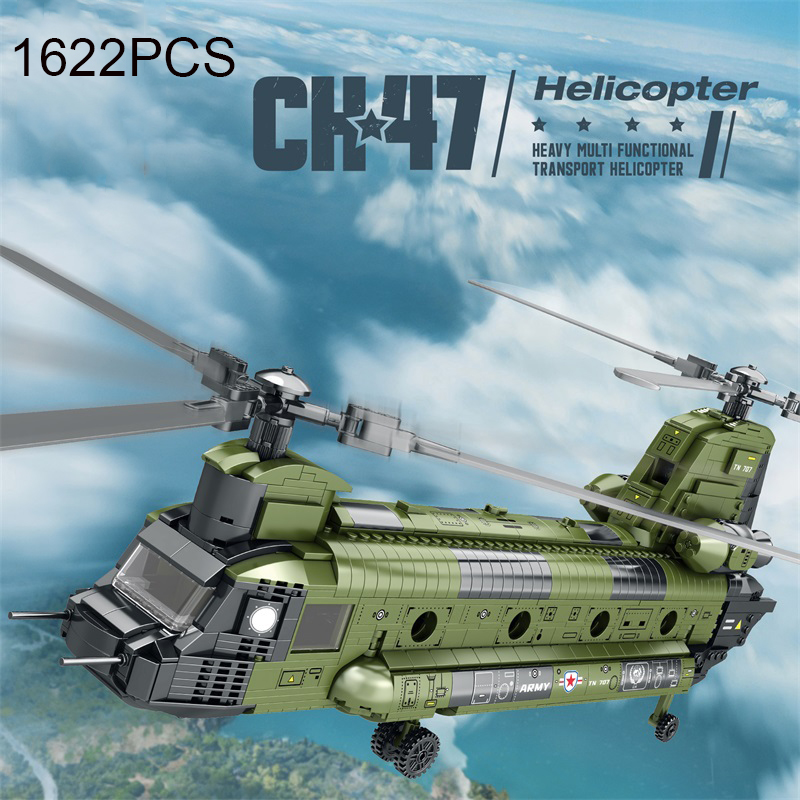 Kids Toys Helicopter - Bloques de construcción de avión de