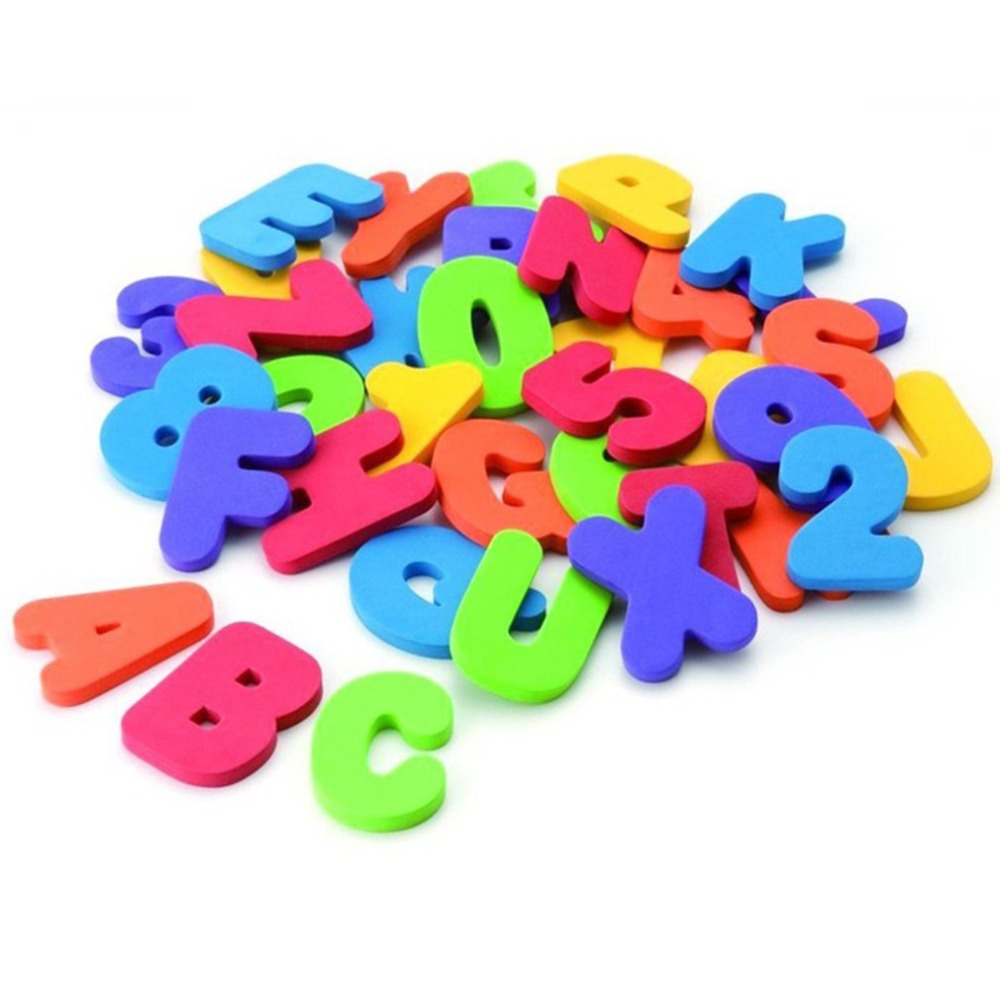 Bath Letter Number Foam - 36 Piezas Nuevo Juego de Letras