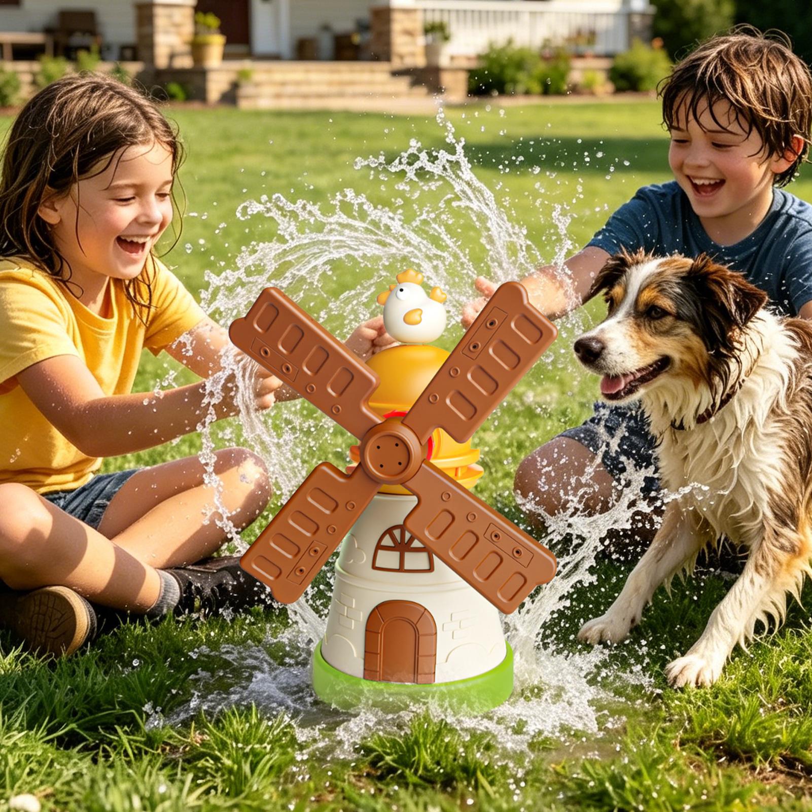 Kids Yard Toys - Aspersor de Agua Giratorio con Forma