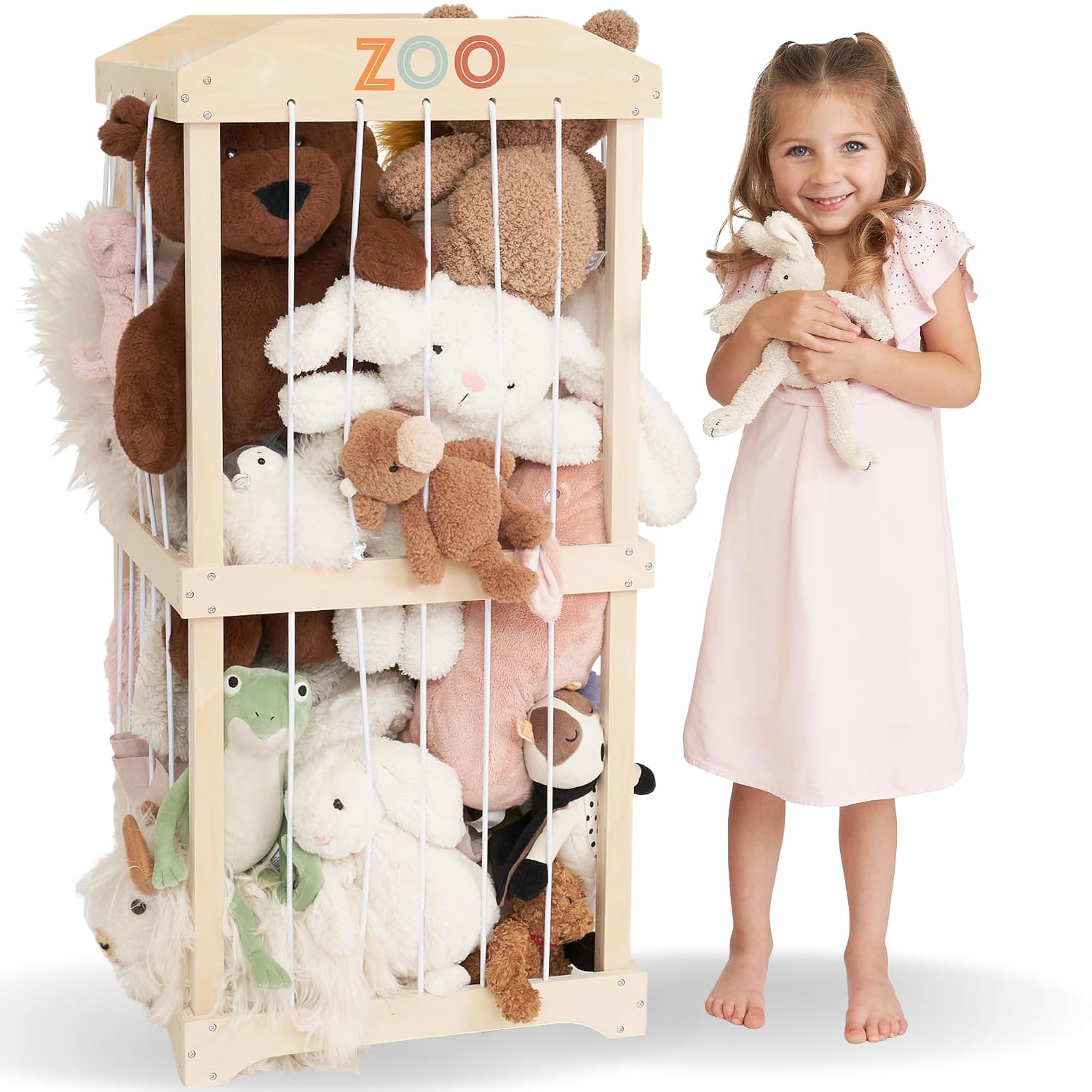 Kids & Toys Expo Saudi Arabia - Estante de Almacenamiento Vertical de Madera