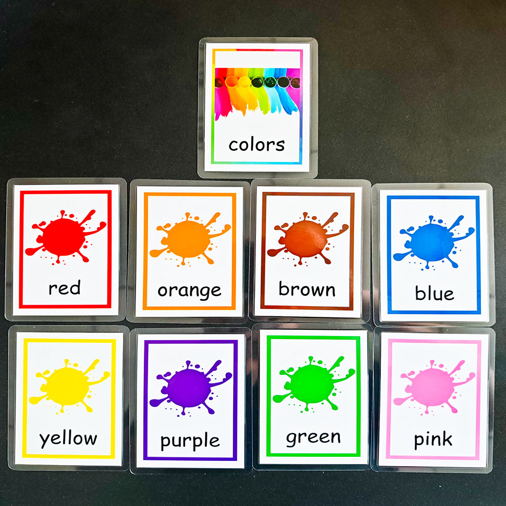 Educational Flash Card - Tarjeta de aprendizaje Montessori para bebés,