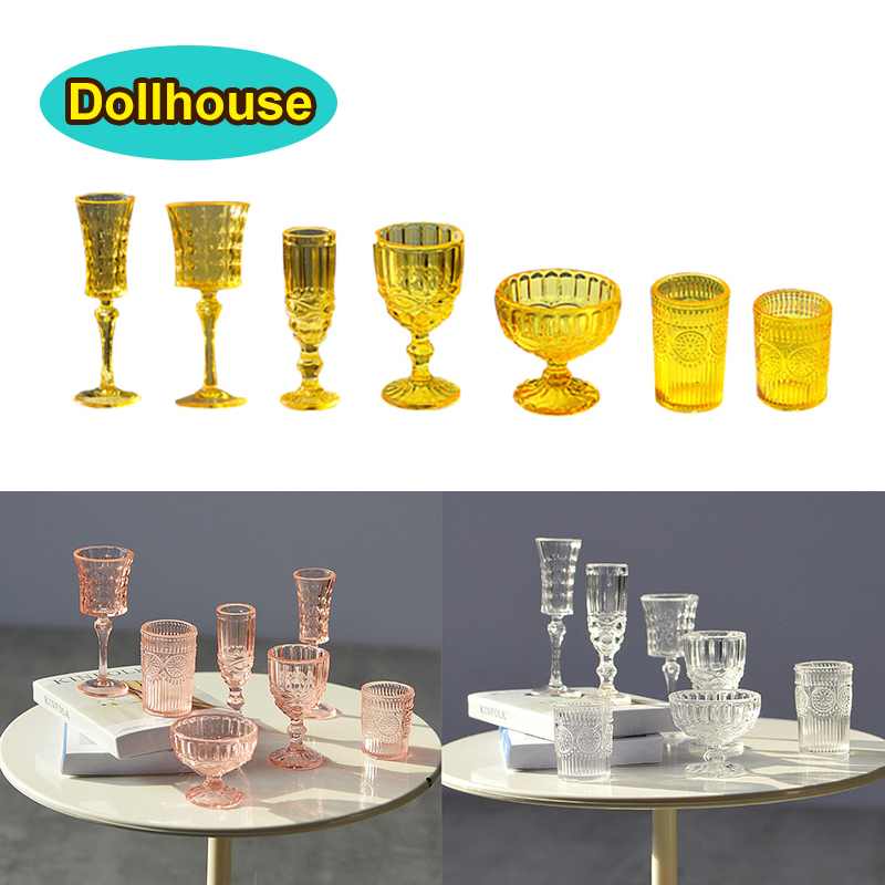 Dollhouse Furniture Set - 7 unids/set 1:6 taza de agua