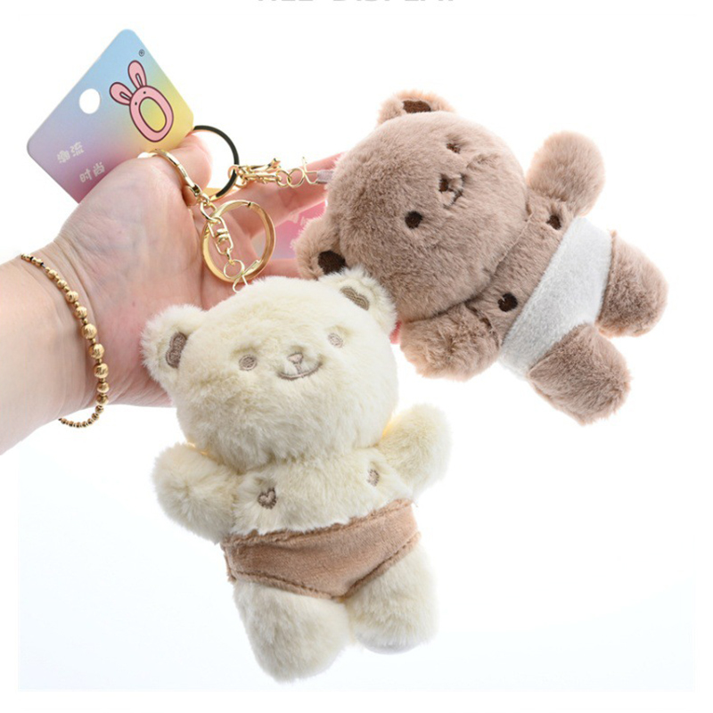 Kids Quirky Toys - Llavero creativo de oso en calzoncillos,