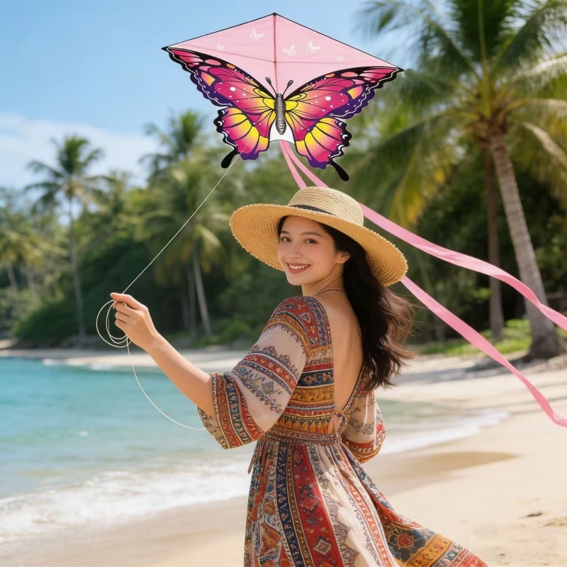 Kite Wind Outdoor - Cometas de mariposa de 140cm, juguetes