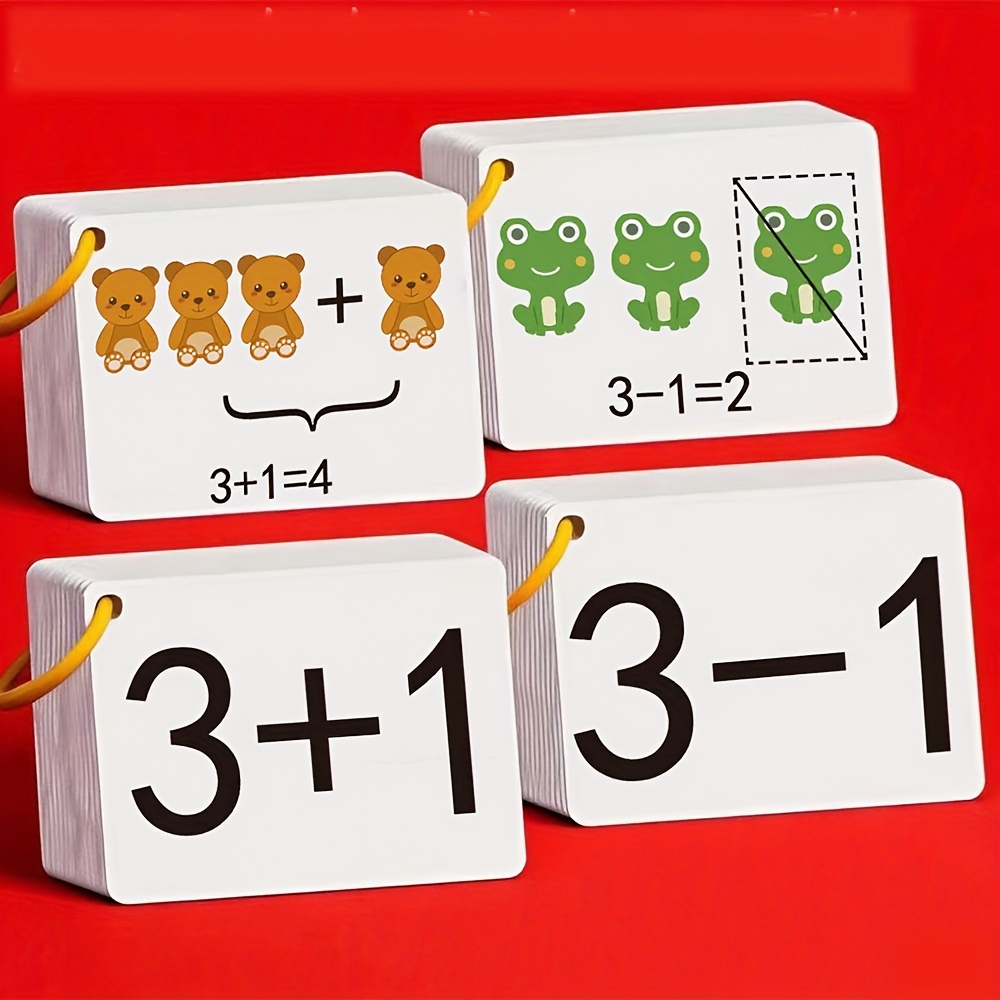 Educational Flash Card - 132 tarjetas con problemas de suma
