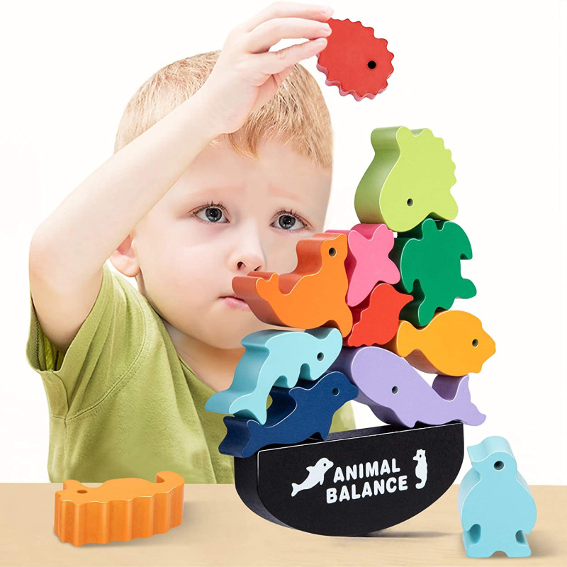 Kids Toys Videos - Nuevos niños Montessori bloques de equilibrio