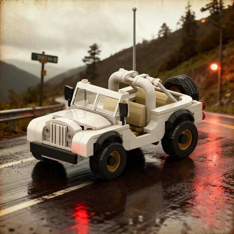 Kids Toys Jeep - 202 Piezas MOC Jeep CJ 7