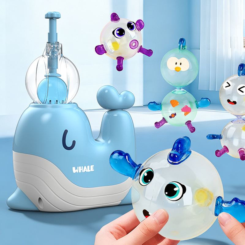 Kids Quirky Toys - Pelota Mágica de Ballena BOBOLE, Inflador