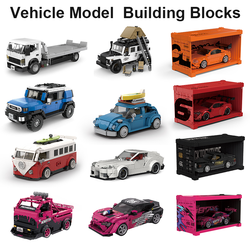 Kids Toys Jeep - MOULDKING-serie de coches de lujo, bloques