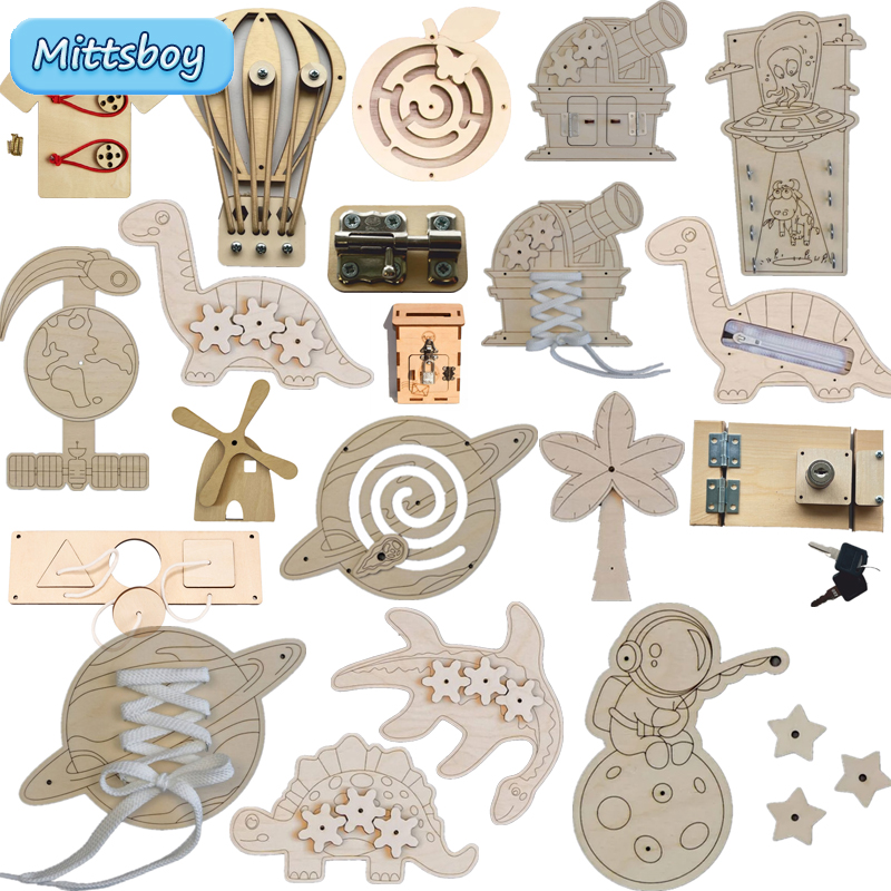 Kids Toys Videos - Accesorios de tablero ocupado Montessori, juguetes