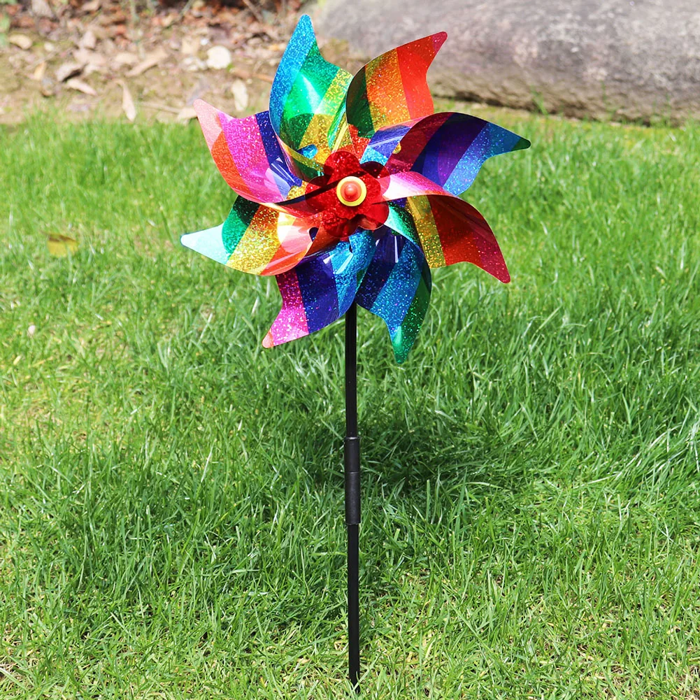 Kids Yard Toys - Molino de viento repelente de aves,