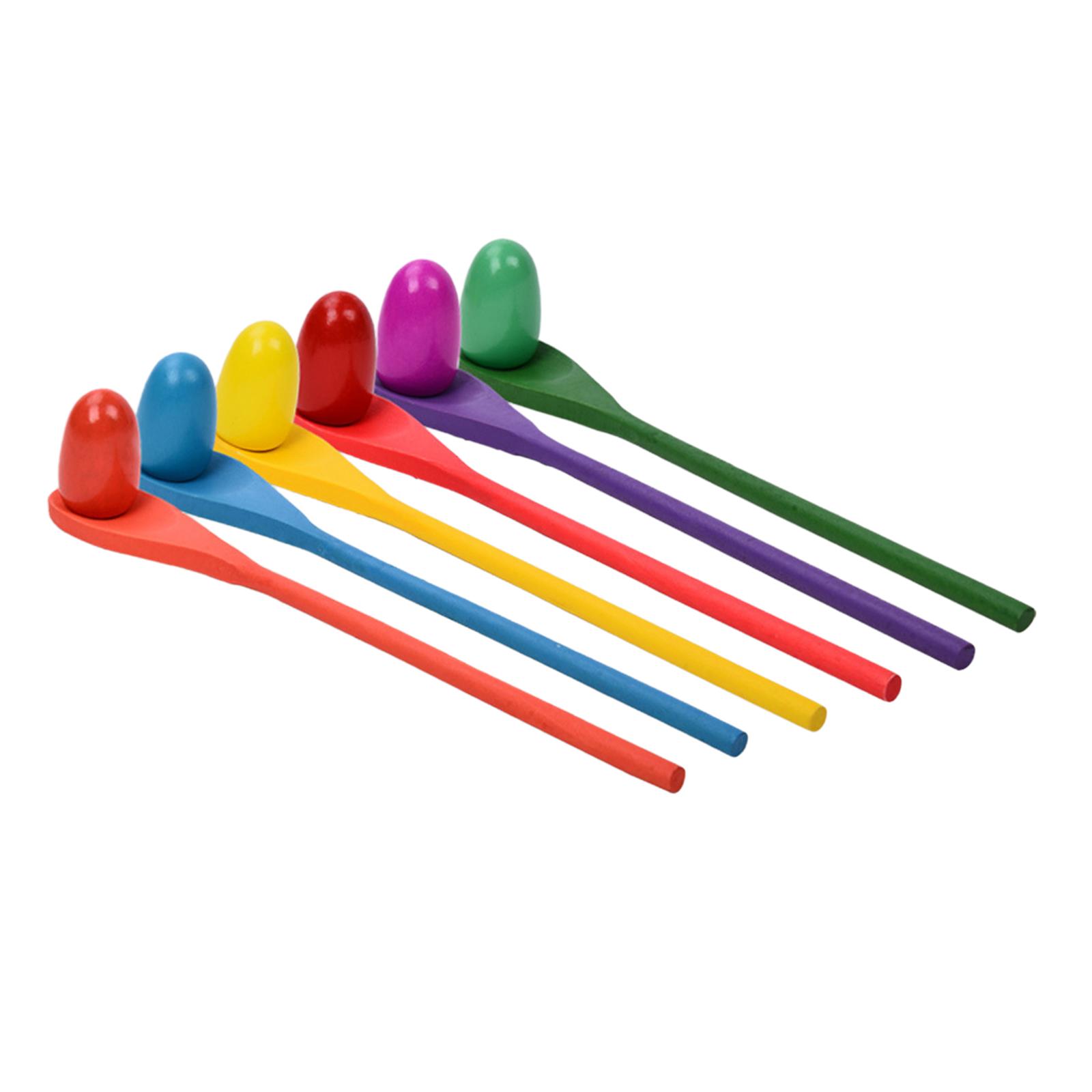 Kids Yard Toys - Juego de 6 Cucharas para Huevos,