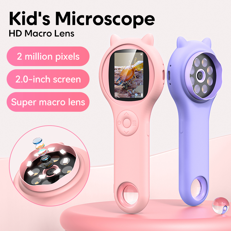 Kids Toys Videos - Mini microscopio óptico para niños con