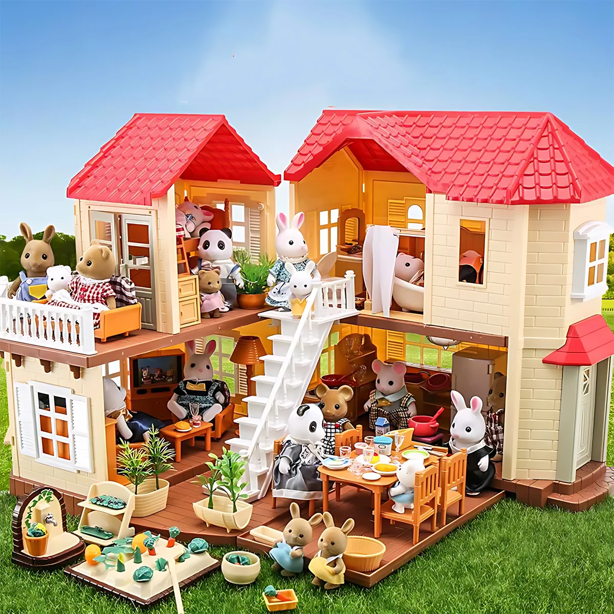Dollhouse Furniture Set - Muebles en Miniatura 1:12, Juego de