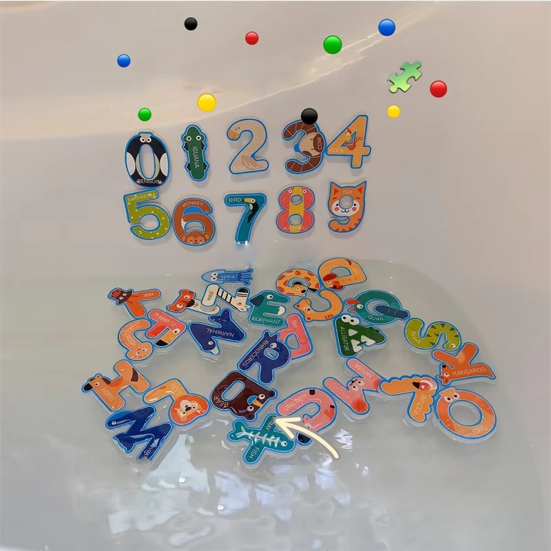 Juguetes de baño para bebé, di - Bath Letter Number Foam reseña y precio