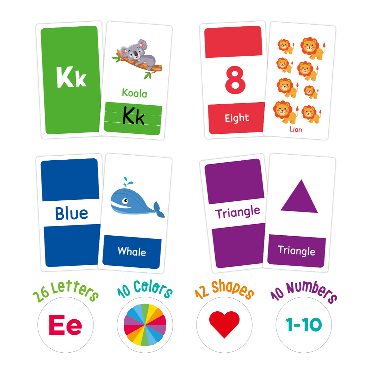 58 Uds. Tarjetas didácticas de - Educational Flash Card reseña y precio