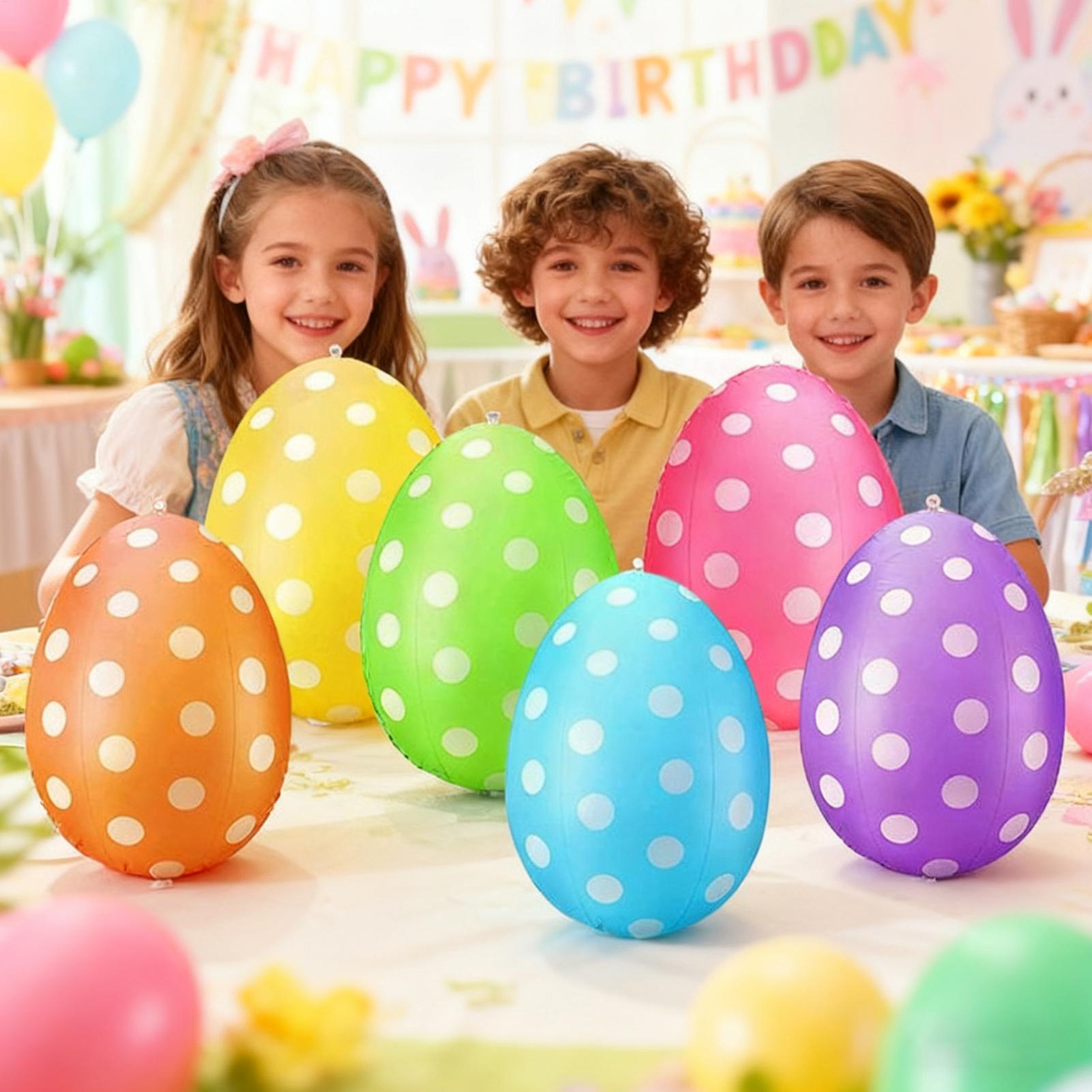 Huevos de Pascua inflables, 6  - Kids Yard Toys reseña y precio