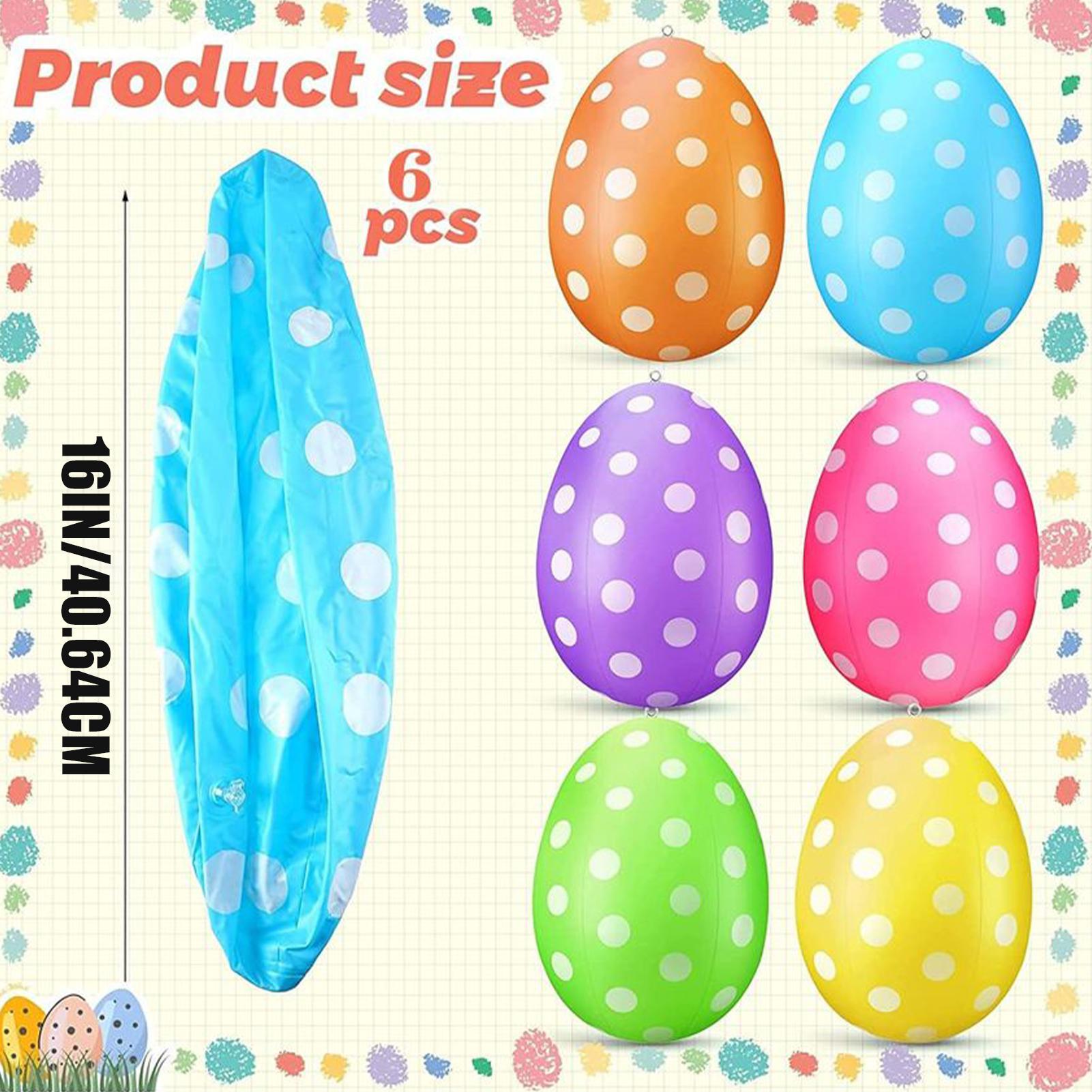 Huevos de Pascua inflables, 6  - Kids Yard Toys reseña y precio