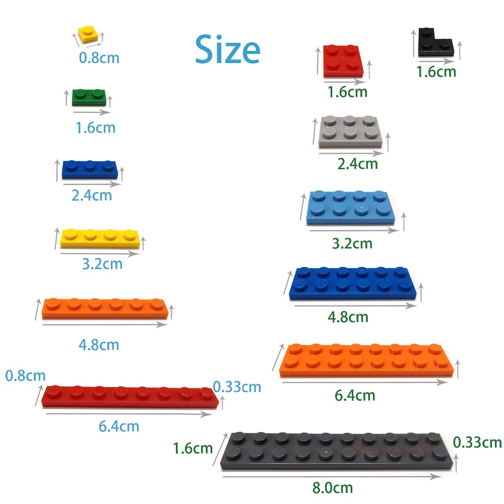 1000 Uds. 1x2 puntos DIY bloqu - Kids Toys Under 1000 reseña y precio