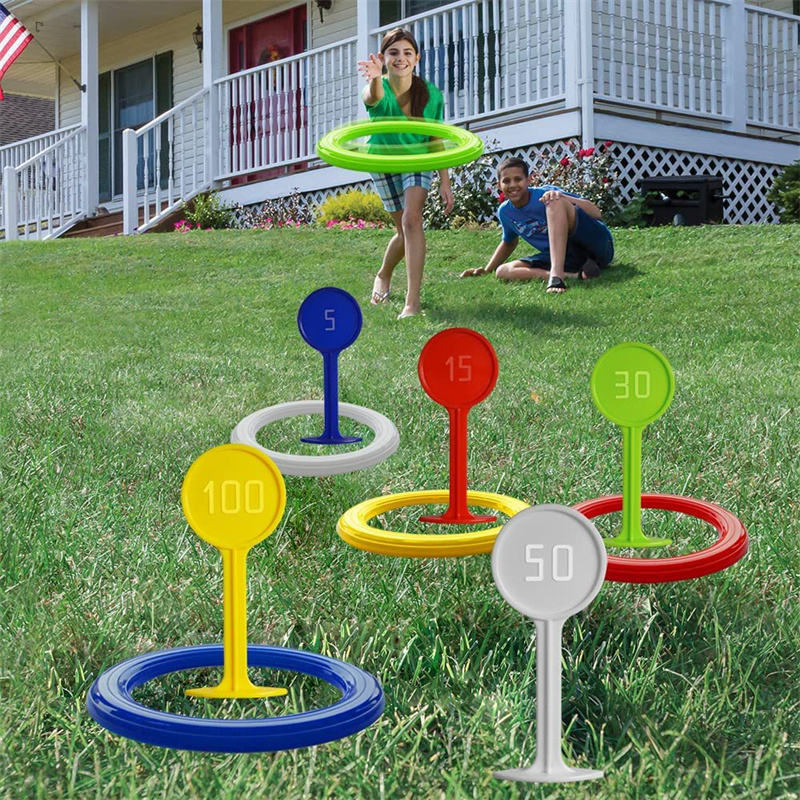 Juego de lanzamiento de aros d - Kids Yard Toys reseña y precio