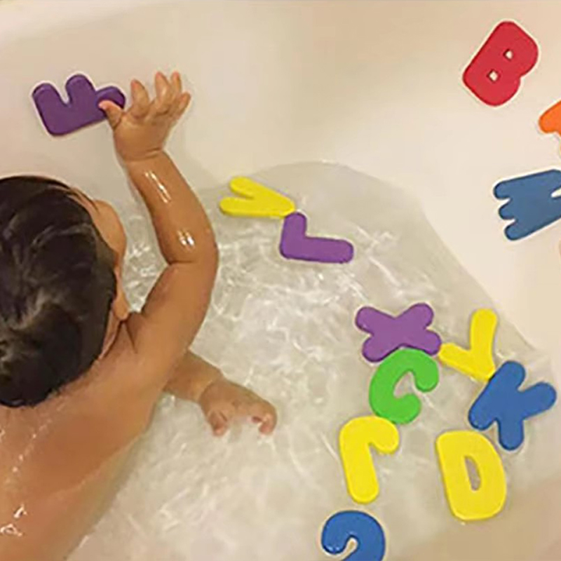 Juguetes de baño para niños, j - Bath Letter Number Foam reseña y precio