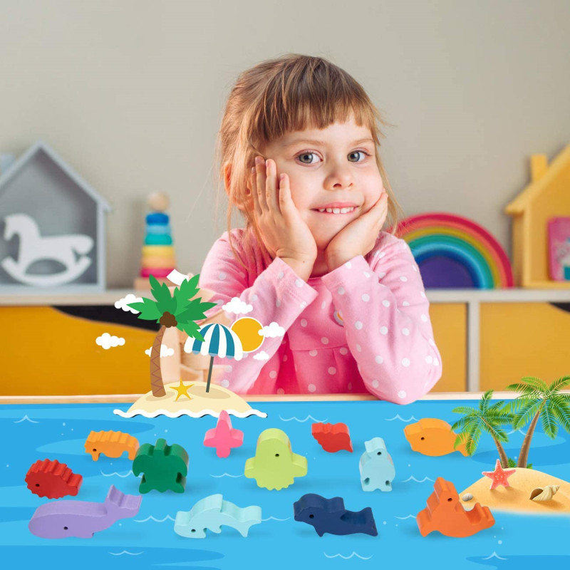 Nuevos niños Montessori bloque - Kids Toys Videos reseña y precio