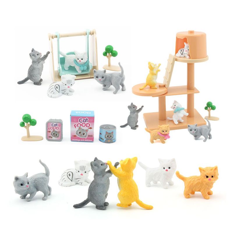 Juego de piezas para gatos y m - Dollhouse Furniture Set reseña y precio