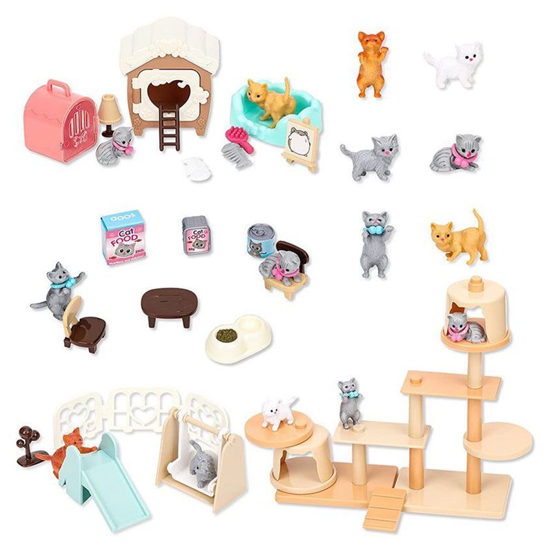 Juego de piezas para gatos y m - Dollhouse Furniture Set reseña y precio