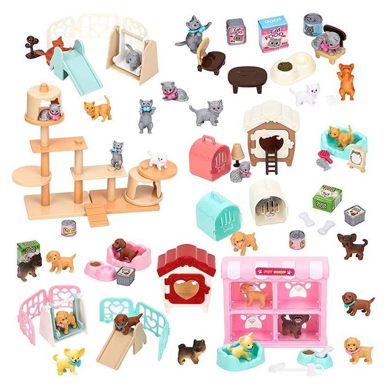 Juego de piezas para gatos y m - Dollhouse Furniture Set reseña y precio