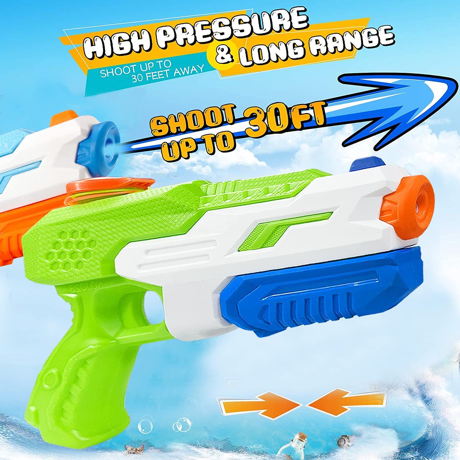 Pistolas de agua de 600CC, pis - Kids Yard Toys reseña y precio