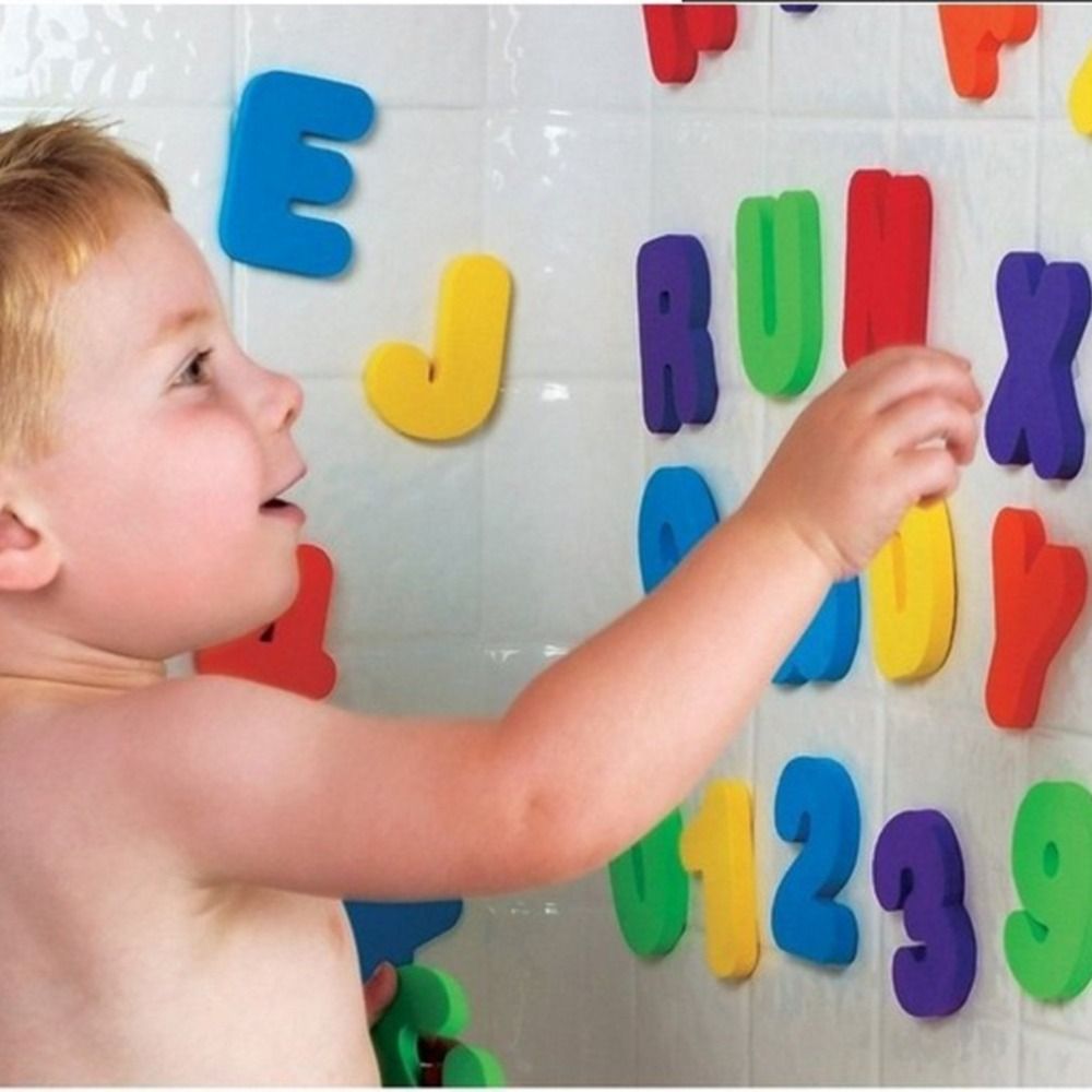 36 Piezas Nuevas para Niños y  - Bath Letter Number Foam reseña y precio
