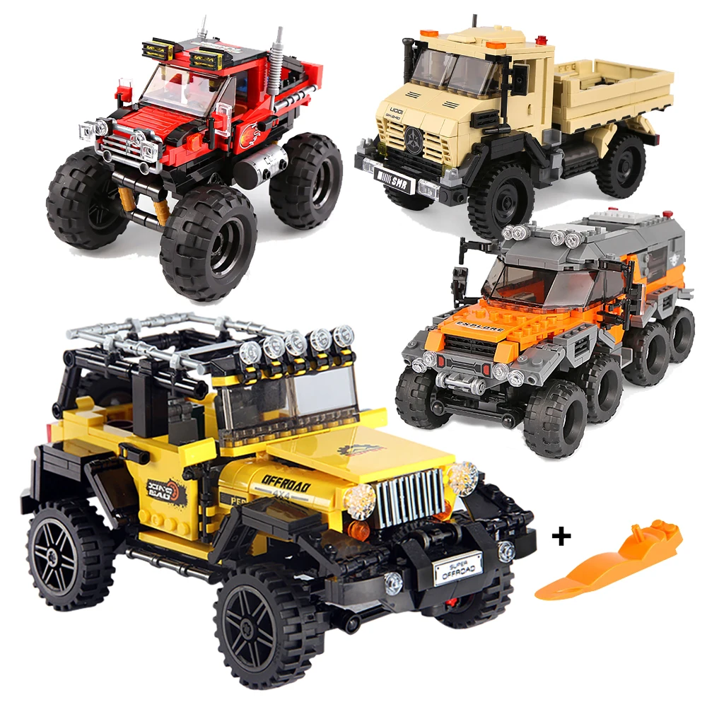 DIY coche camión conjunto de b - Kids Toys Jeep reseña y precio