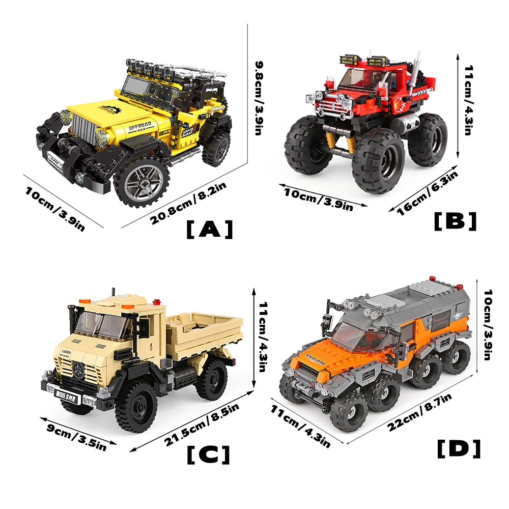 DIY coche camión conjunto de b - Kids Toys Jeep reseña y precio