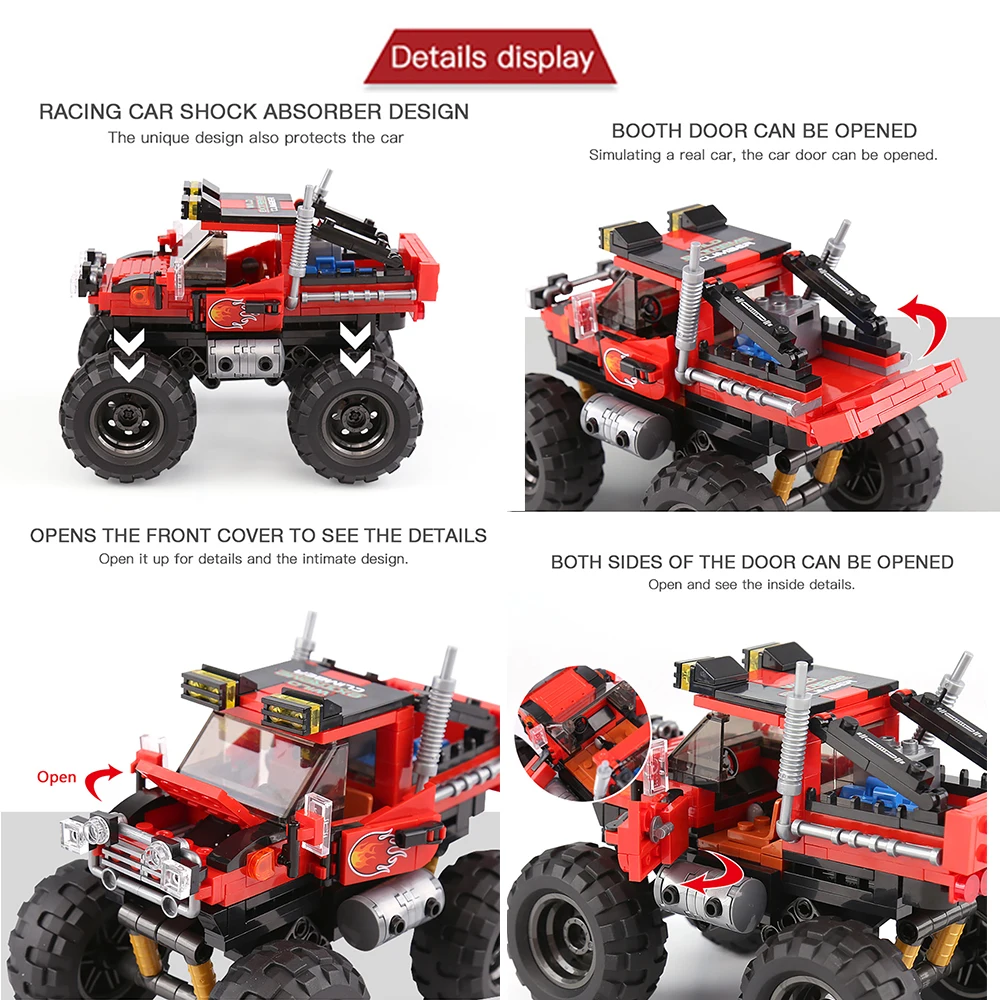 DIY coche camión conjunto de b - Kids Toys Jeep reseña y precio