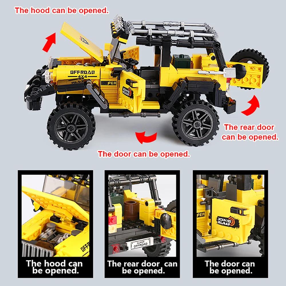 DIY coche camión conjunto de b - Kids Toys Jeep reseña y precio